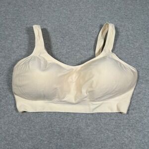 Truekind Daily Comfort Wirefree Shaper Bra Womens 3XL‎ Beige Comfort Support